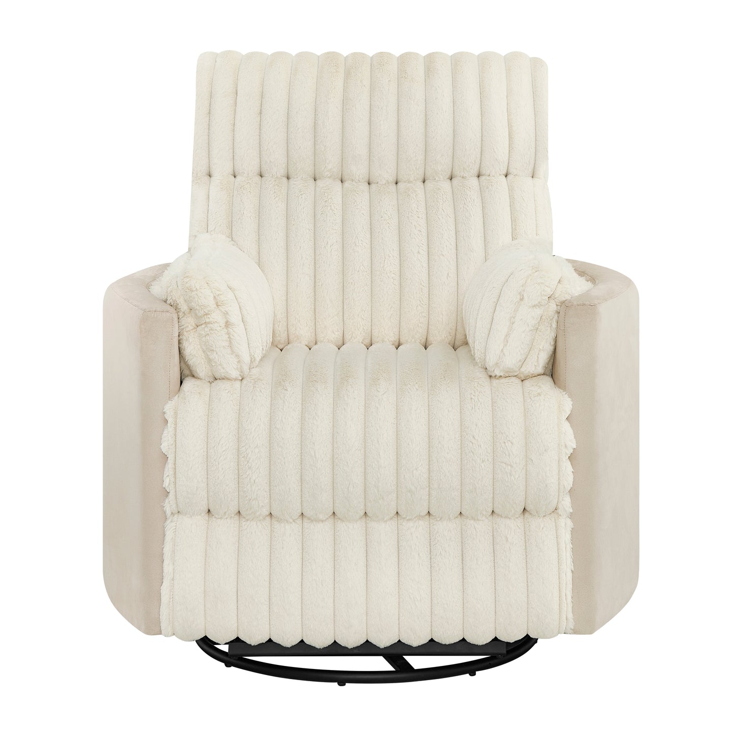 Fauteuil inclinable manuel Bocaton Wide Wale en velours côtelé de Roundhill Furniture