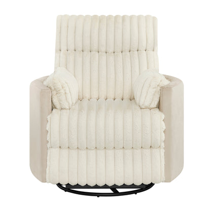 Fauteuil inclinable manuel Bocaton Wide Wale en velours côtelé de Roundhill Furniture