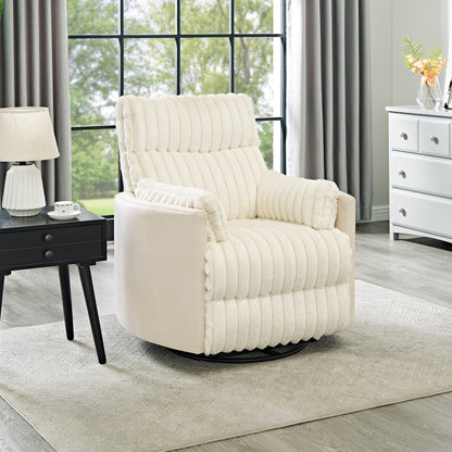 Fauteuil inclinable manuel Bocaton Wide Wale en velours côtelé de Roundhill Furniture
