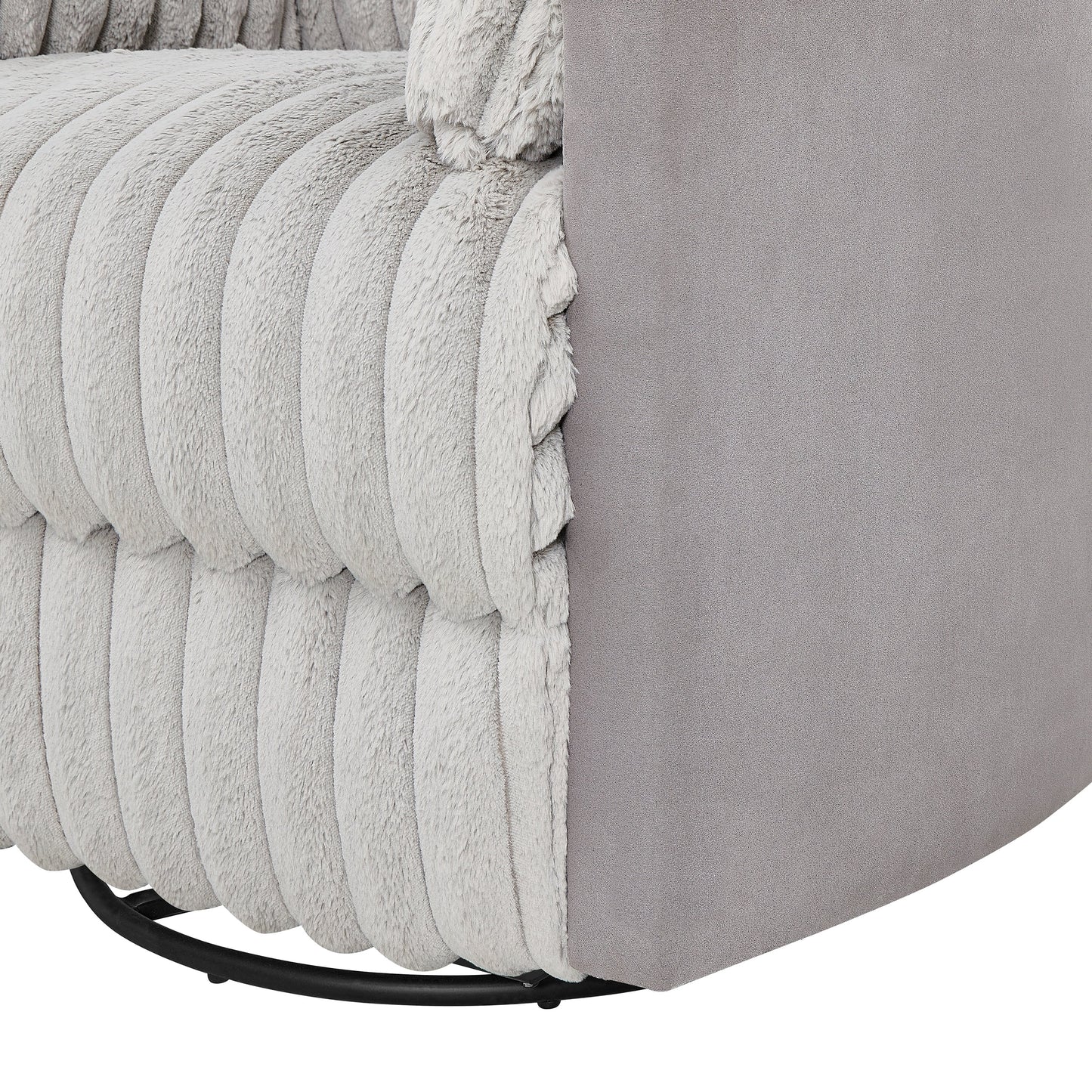 Fauteuil inclinable manuel Bocaton Wide Wale en velours côtelé de Roundhill Furniture