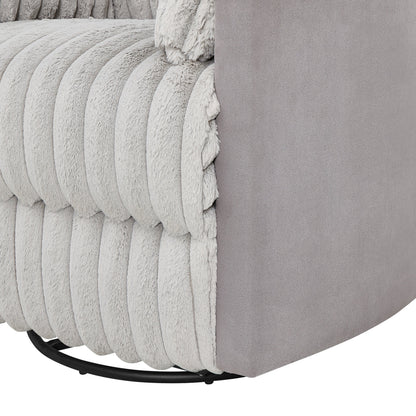 Fauteuil inclinable manuel Bocaton Wide Wale en velours côtelé de Roundhill Furniture