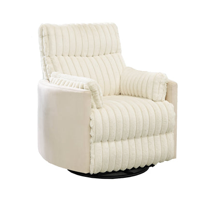 Fauteuil inclinable manuel Bocaton Wide Wale en velours côtelé de Roundhill Furniture