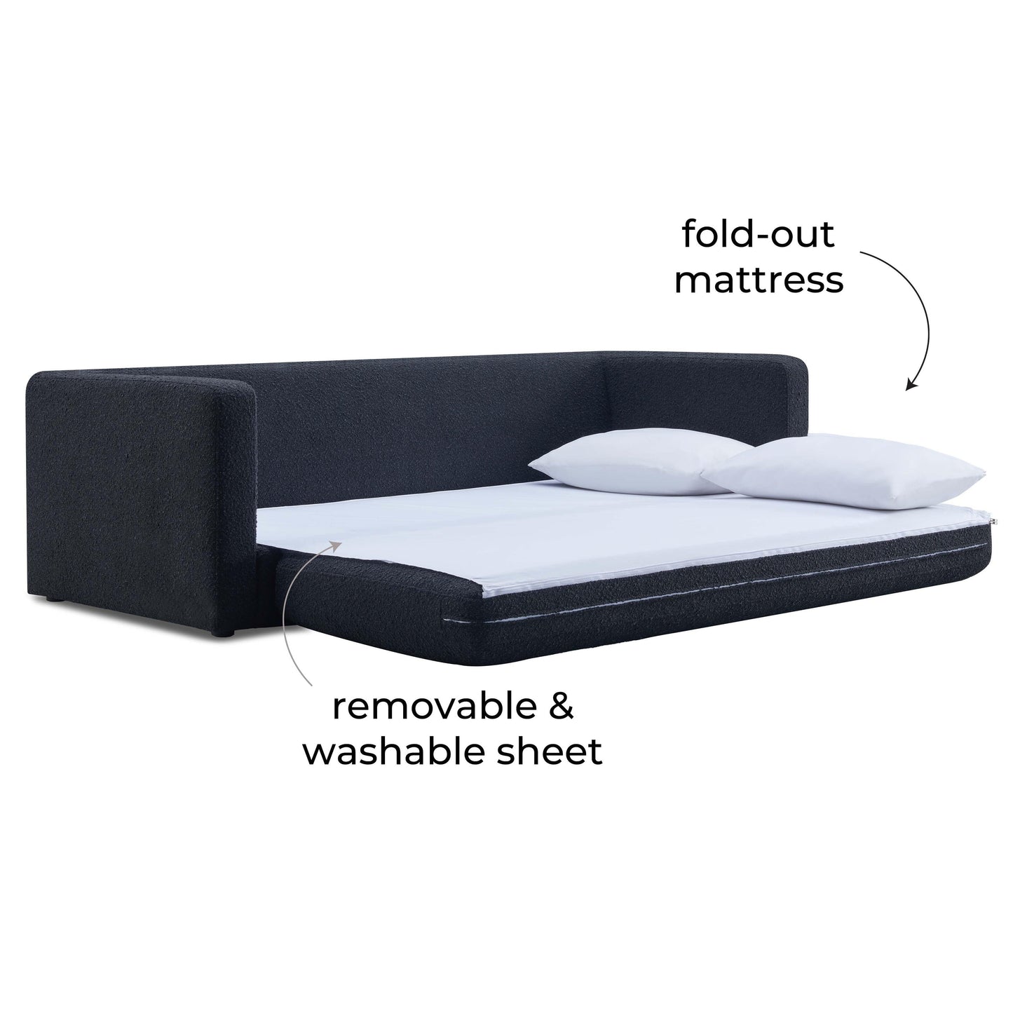 Canapé-lit Ryan Boucle