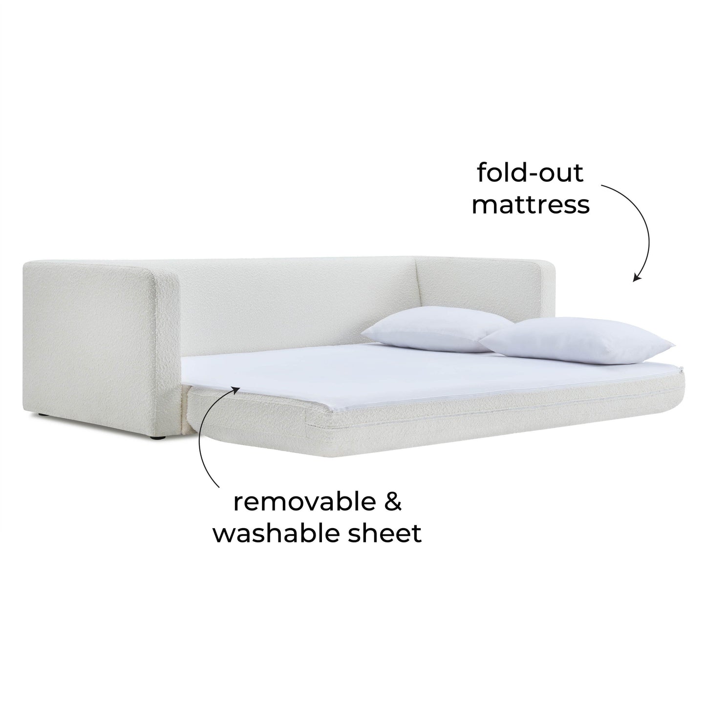 Canapé-lit Ryan Boucle