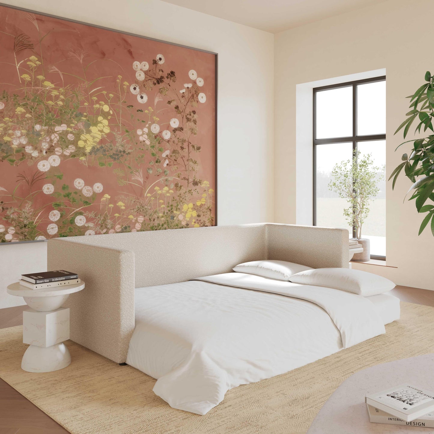 Canapé-lit Ryan Boucle