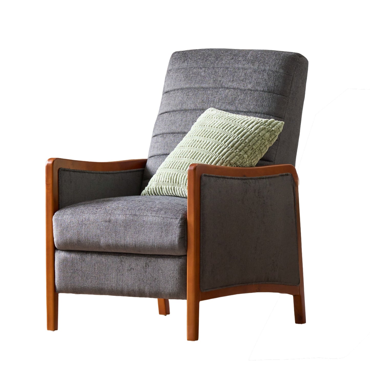 Fauteuil inclinable Ryka, bouleau, coutures grises