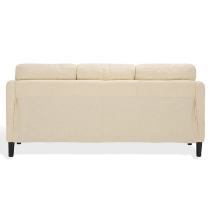 Canapé 3 places moderne SAFAVIEH Couture Edalynn - 77 L x 32 P x 34 H