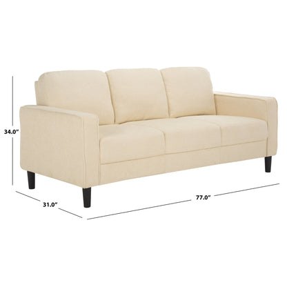 Canapé 3 places moderne SAFAVIEH Couture Felicianya - 77 L x 31 P x 34 H