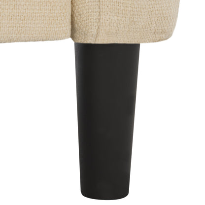 Canapé 3 places SAFAVIEH Couture Nathaniel à dossier capitonné - 77 L x 32 P x 34 H