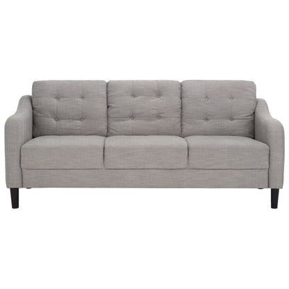 Canapé 3 places SAFAVIEH Couture Nathaniel à dossier capitonné - 77 L x 32 P x 34 H