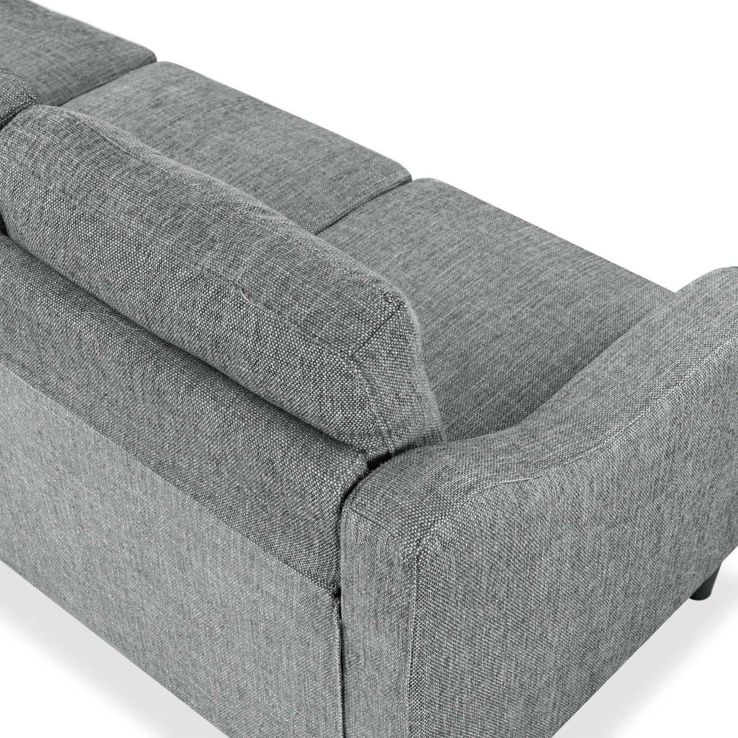 Canapé 3 places SAFAVIEH Couture Nathaniel à dossier capitonné - 77 L x 32 P x 34 H