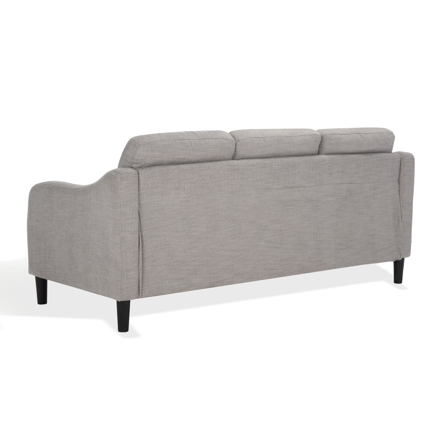 Canapé 3 places SAFAVIEH Couture Nathaniel à dossier capitonné - 77 L x 32 P x 34 H