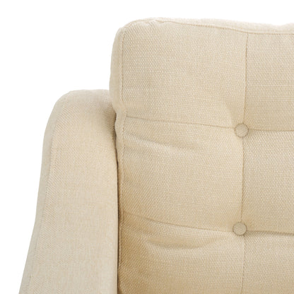 Canapé 3 places SAFAVIEH Couture Nathaniel à dossier capitonné - 77 L x 32 P x 34 H