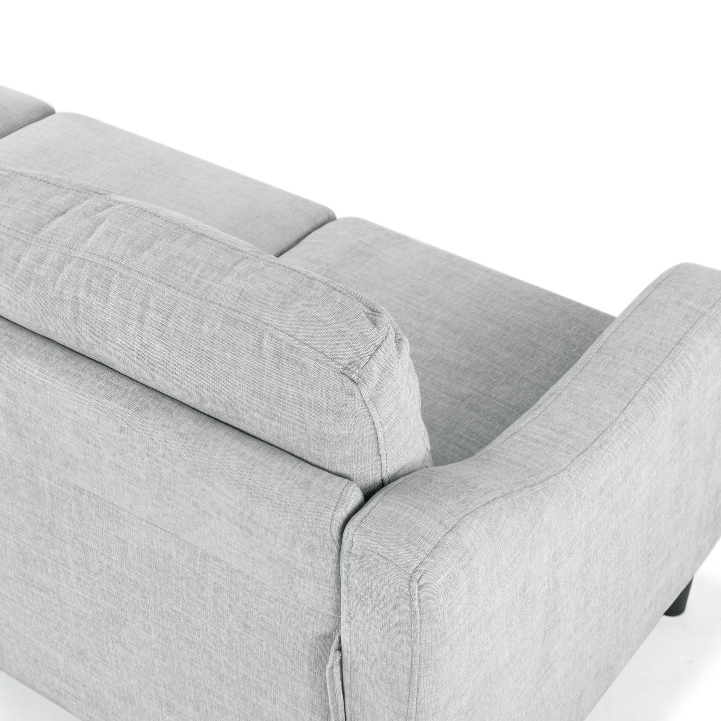 Canapé 3 places SAFAVIEH Couture Nathaniel à dossier capitonné - 77 L x 32 P x 34 H