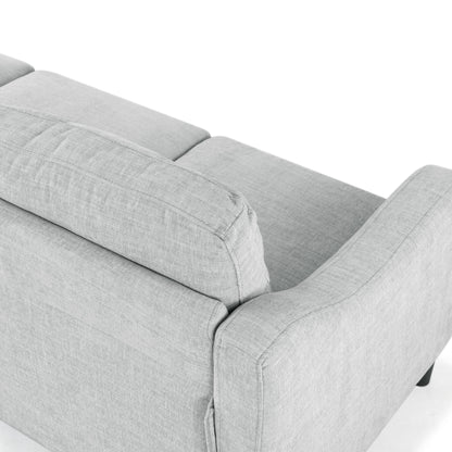 Canapé 3 places SAFAVIEH Couture Nathaniel à dossier capitonné - 77 L x 32 P x 34 H