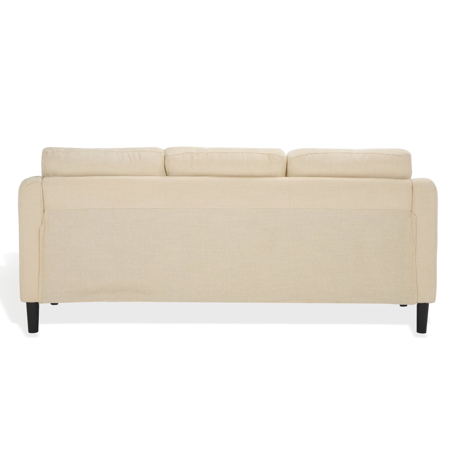 Canapé 3 places SAFAVIEH Couture Nathaniel à dossier capitonné - 77 L x 32 P x 34 H