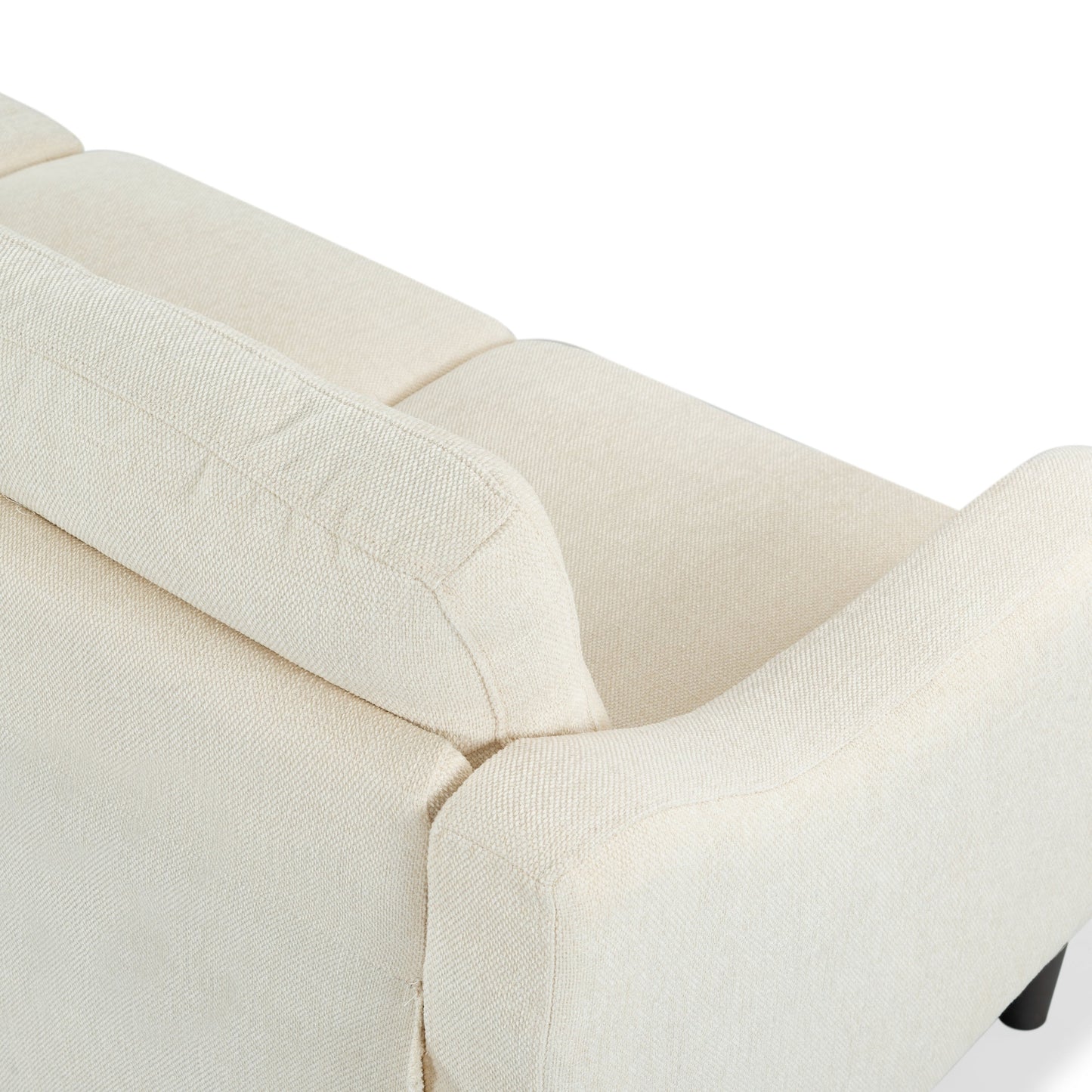 Canapé 3 places SAFAVIEH Couture Nathaniel à dossier capitonné - 77 L x 32 P x 34 H