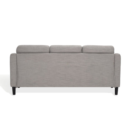 Canapé 3 places SAFAVIEH Couture Nathaniel à dossier capitonné - 77 L x 32 P x 34 H