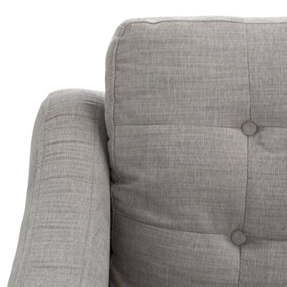 Canapé 3 places SAFAVIEH Couture Nathaniel à dossier capitonné - 77 L x 32 P x 34 H