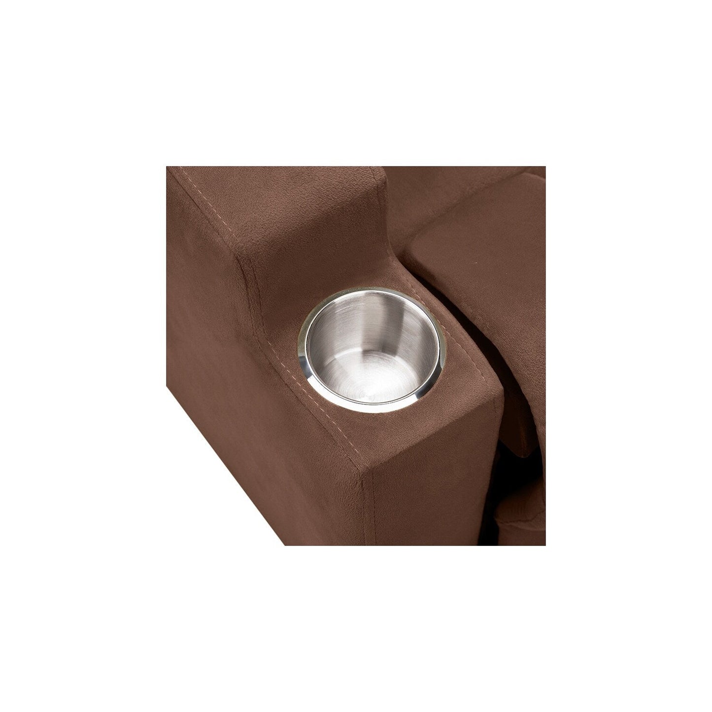 Fauteuil inclinable de luxe pour enfants avec repose-pieds, appui-tête et 2 porte-gobelets Fauteuil inclinable en microfibre pour enfants de 3 ans et plus