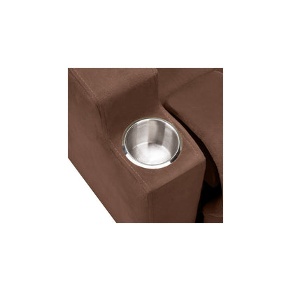 Fauteuil inclinable de luxe pour enfants avec repose-pieds, appui-tête et 2 porte-gobelets Fauteuil inclinable en microfibre pour enfants de 3 ans et plus