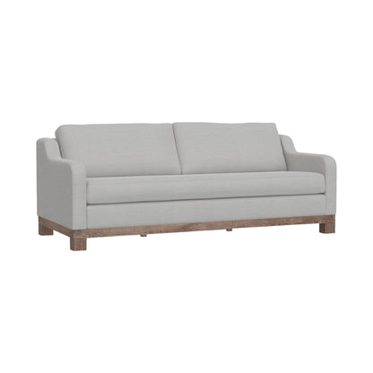 Canapé Sama, 2 coussins décoratifs, polyester beige écru, 91 pouces, style banc