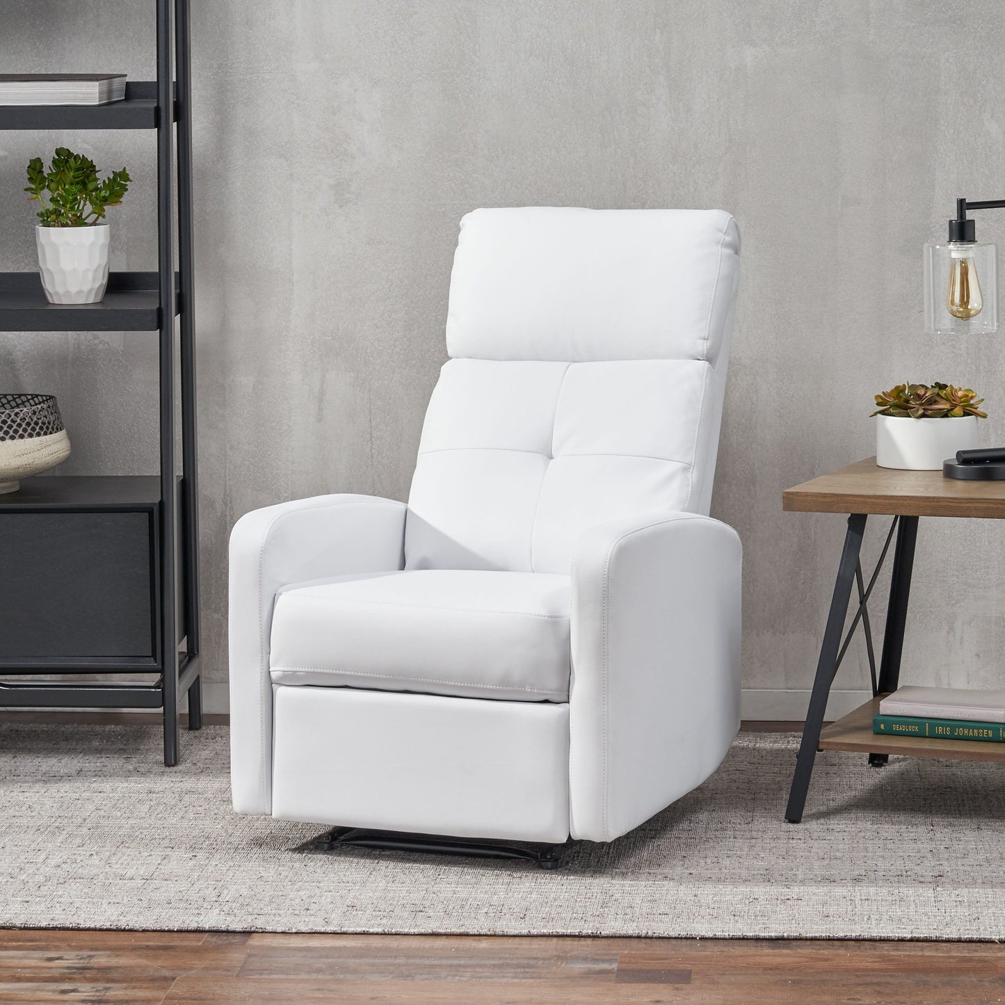 Fauteuil club inclinable en cuir PU Samedi par Christopher Knight Home