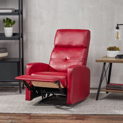 Fauteuil club inclinable en cuir PU Samedi par Christopher Knight Home