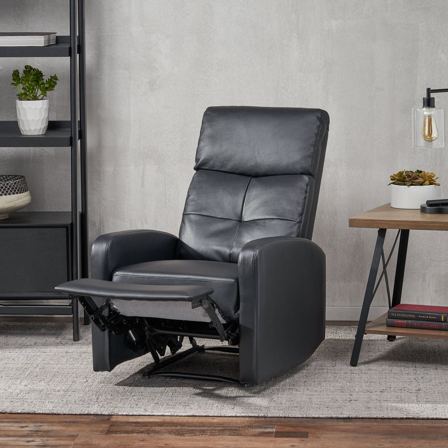 Fauteuil club inclinable en cuir PU Samedi par Christopher Knight Home