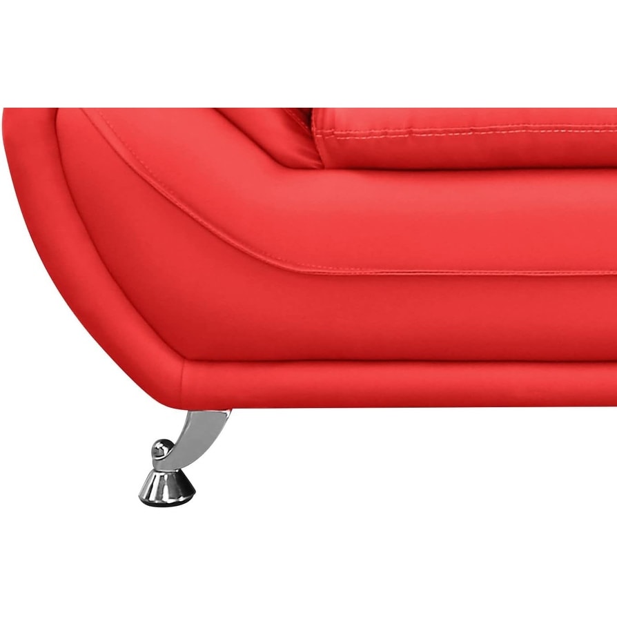 Canapé Sanuel 79.2 en similicuir avec accoudoirs coussinés