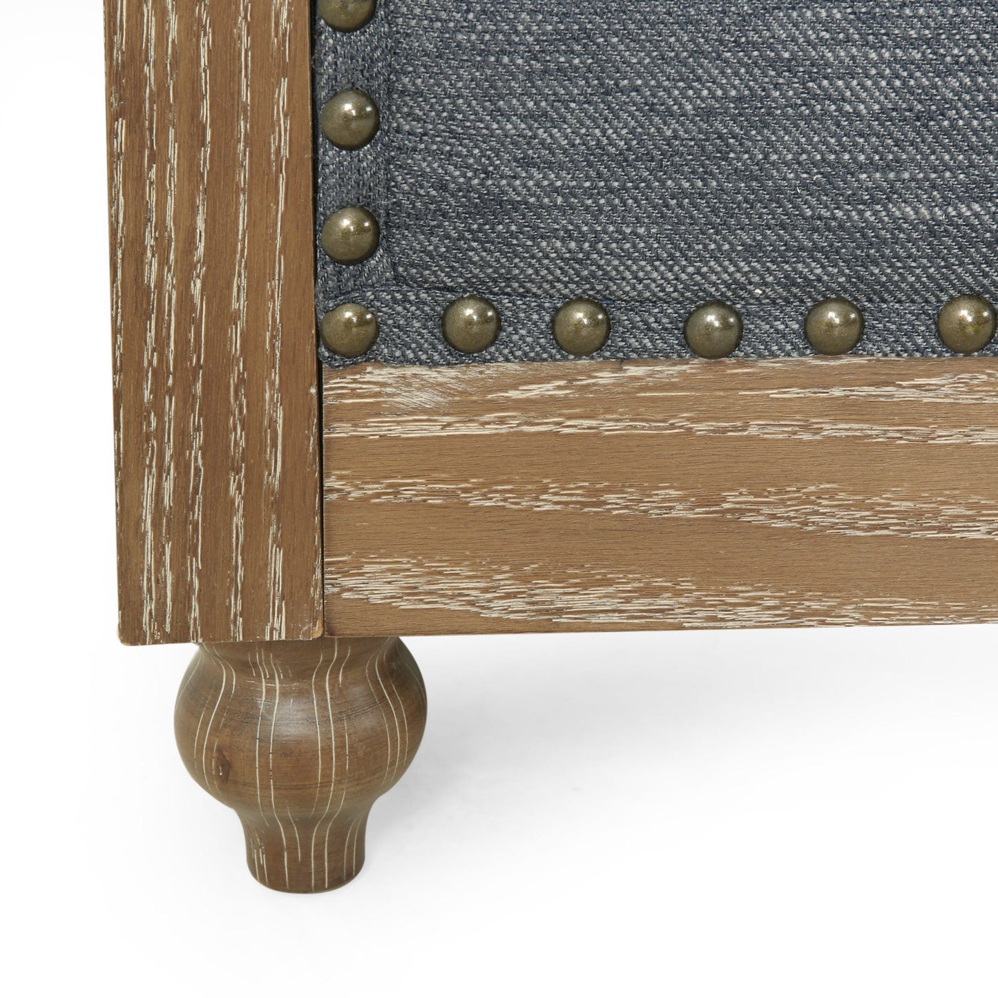 Canapé Chesterfield Saragus avec bordure cloutée par Christopher Knight Home - 85,50 L x 33,25 l x 28,50 H