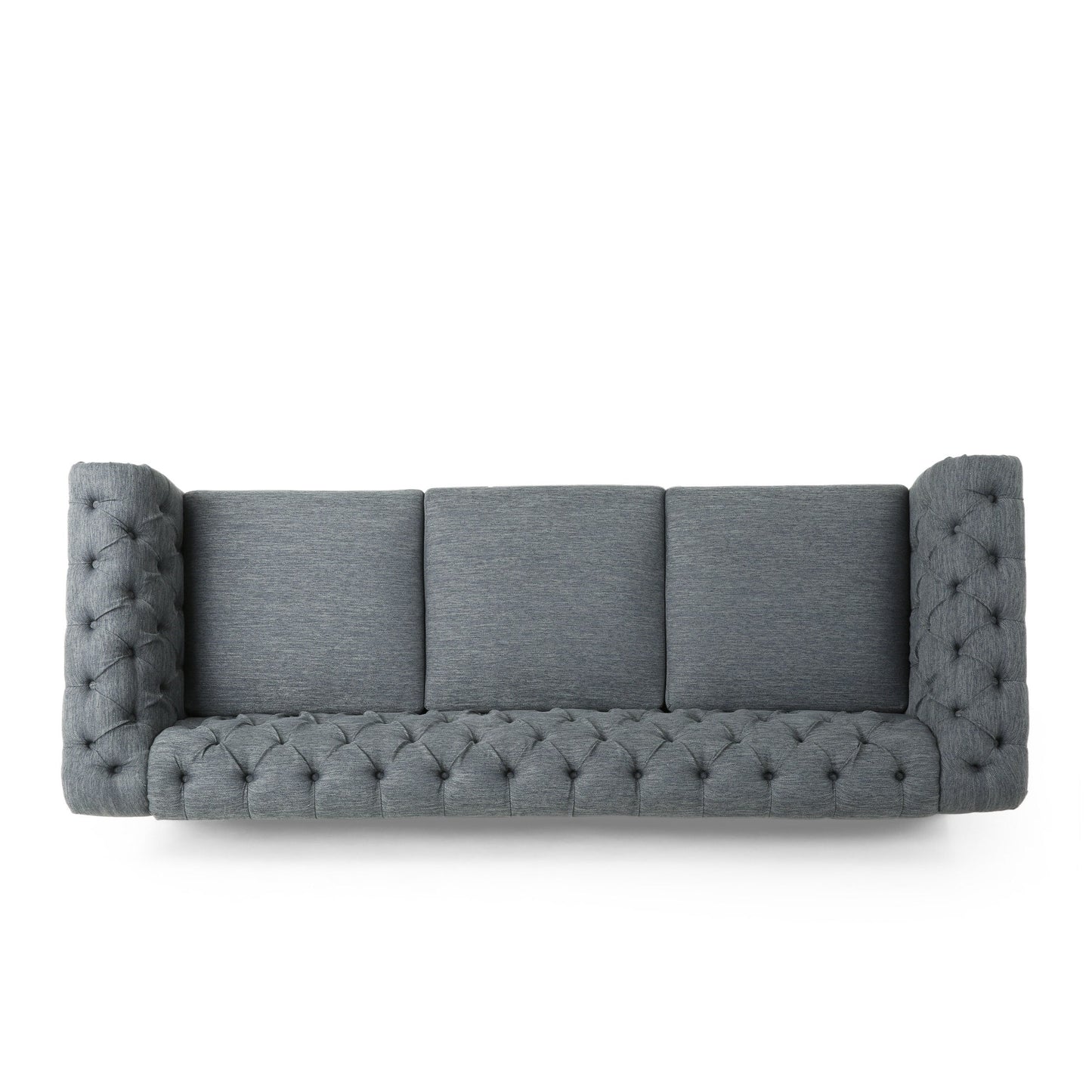 Canapé Chesterfield Saragus avec bordure cloutée par Christopher Knight Home - 85,50 L x 33,25 l x 28,50 H