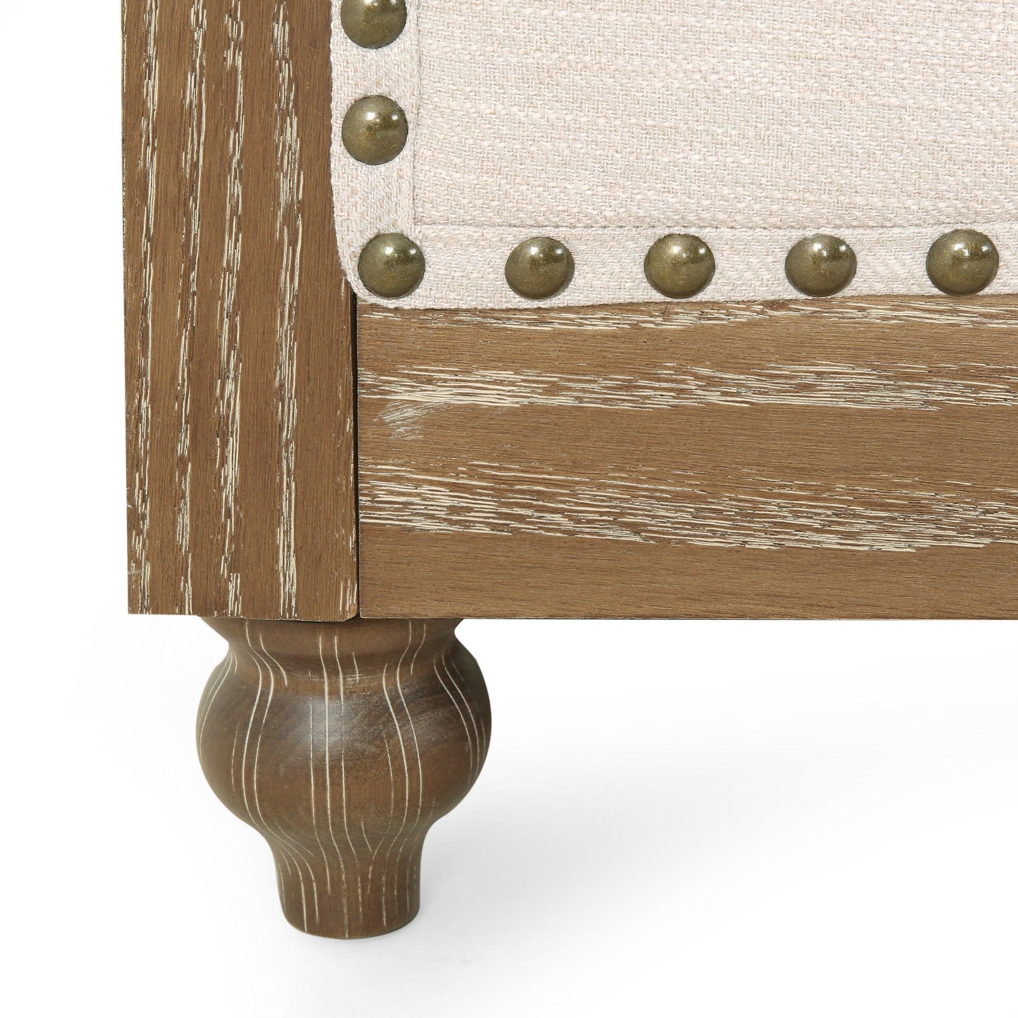 Canapé Chesterfield Saragus avec bordure cloutée par Christopher Knight Home - 85,50 L x 33,25 l x 28,50 H