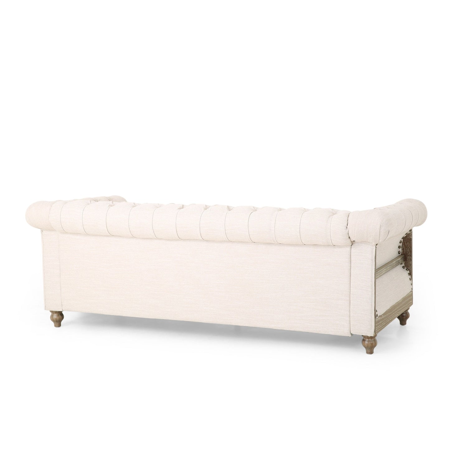 Canapé Chesterfield Saragus avec bordure cloutée par Christopher Knight Home - 85,50 L x 33,25 l x 28,50 H
