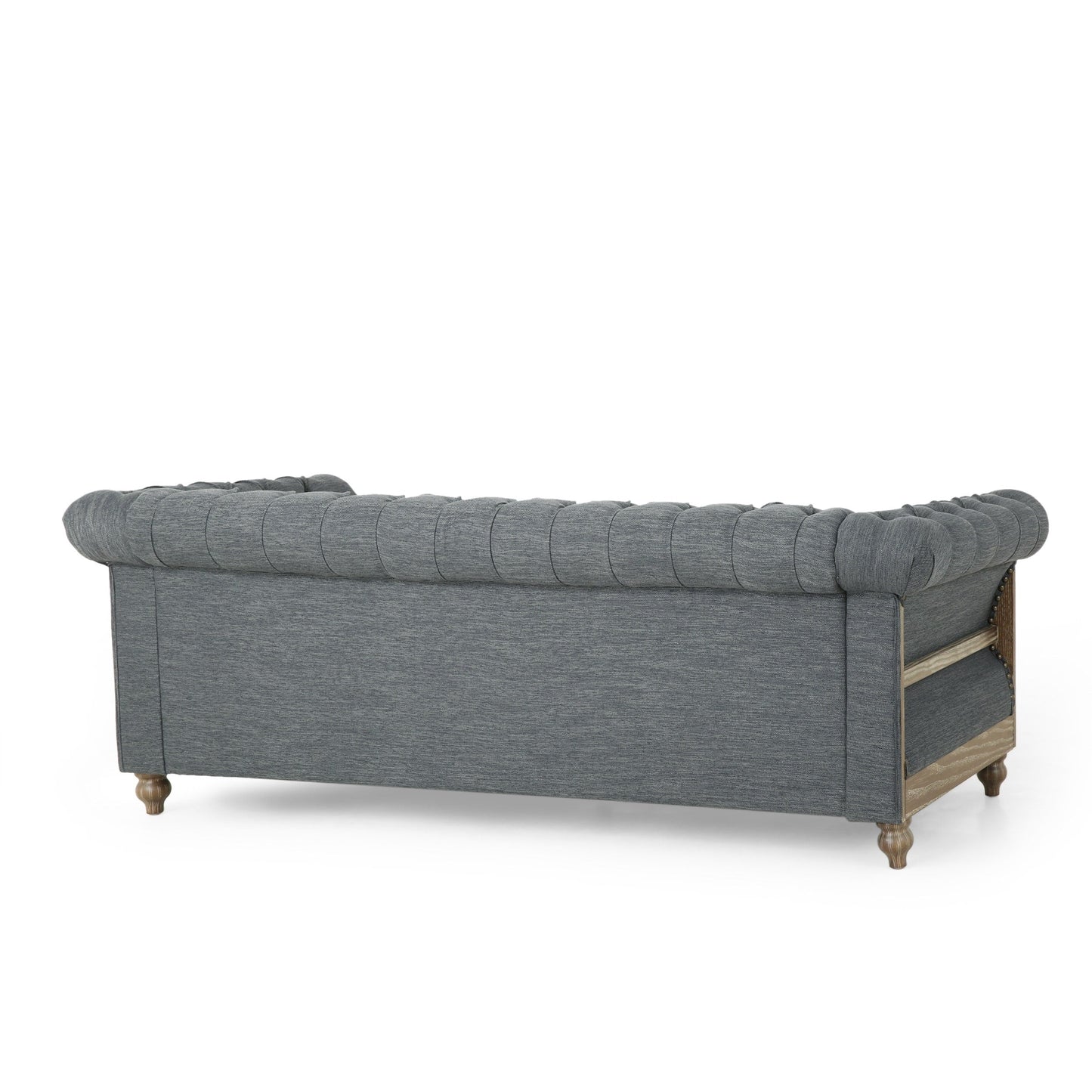 Canapé Chesterfield Saragus avec bordure cloutée par Christopher Knight Home - 85,50 L x 33,25 l x 28,50 H