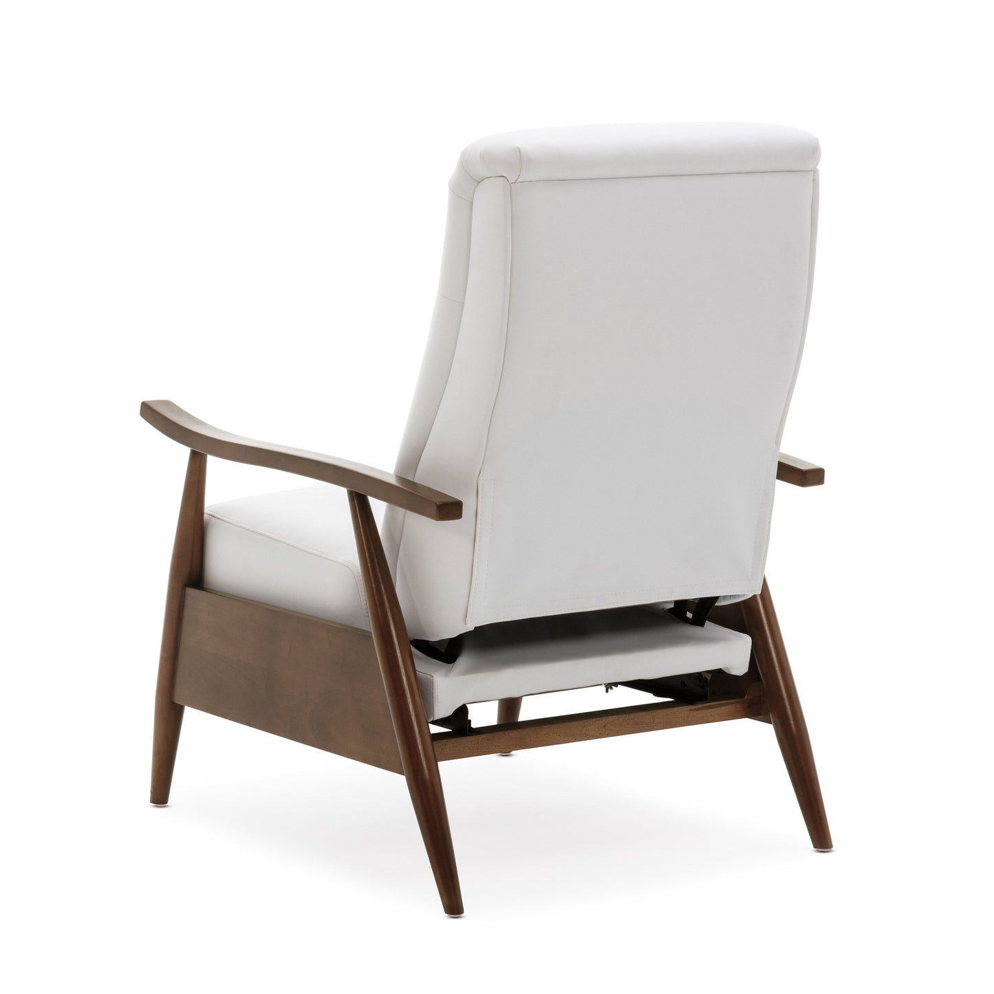 Fauteuil inclinable à accoudoirs en bois Sarasota - Milky