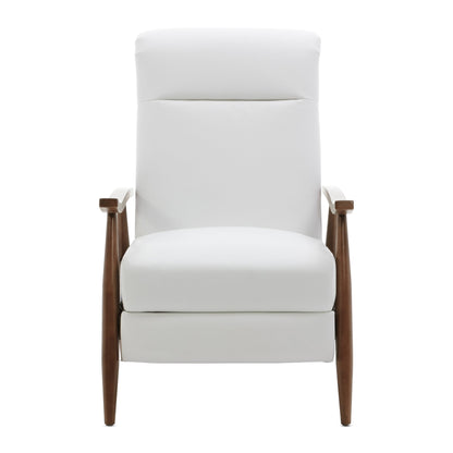 Fauteuil inclinable à accoudoirs en bois Sarasota - Milky