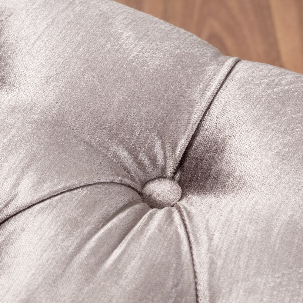 Banc ottoman en velours capitonné Scarlette par Christopher Knight Home