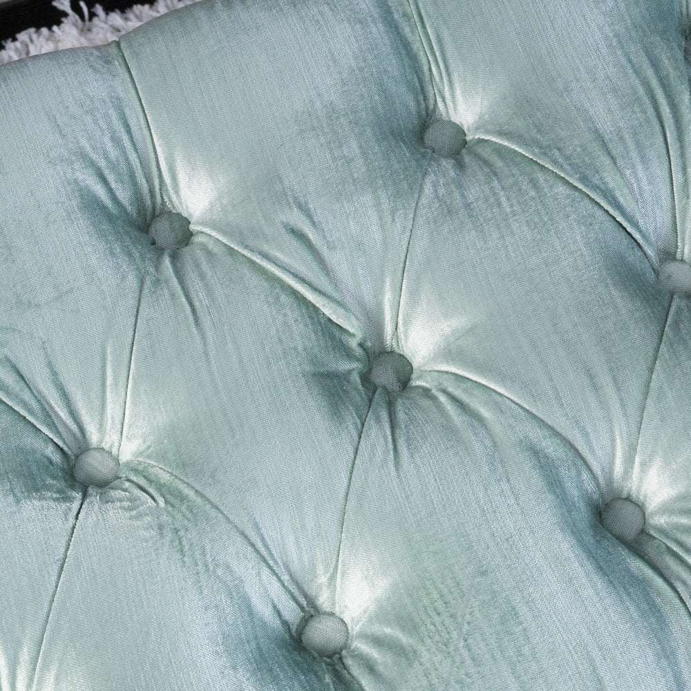 Banc ottoman en velours capitonné Scarlette par Christopher Knight Home