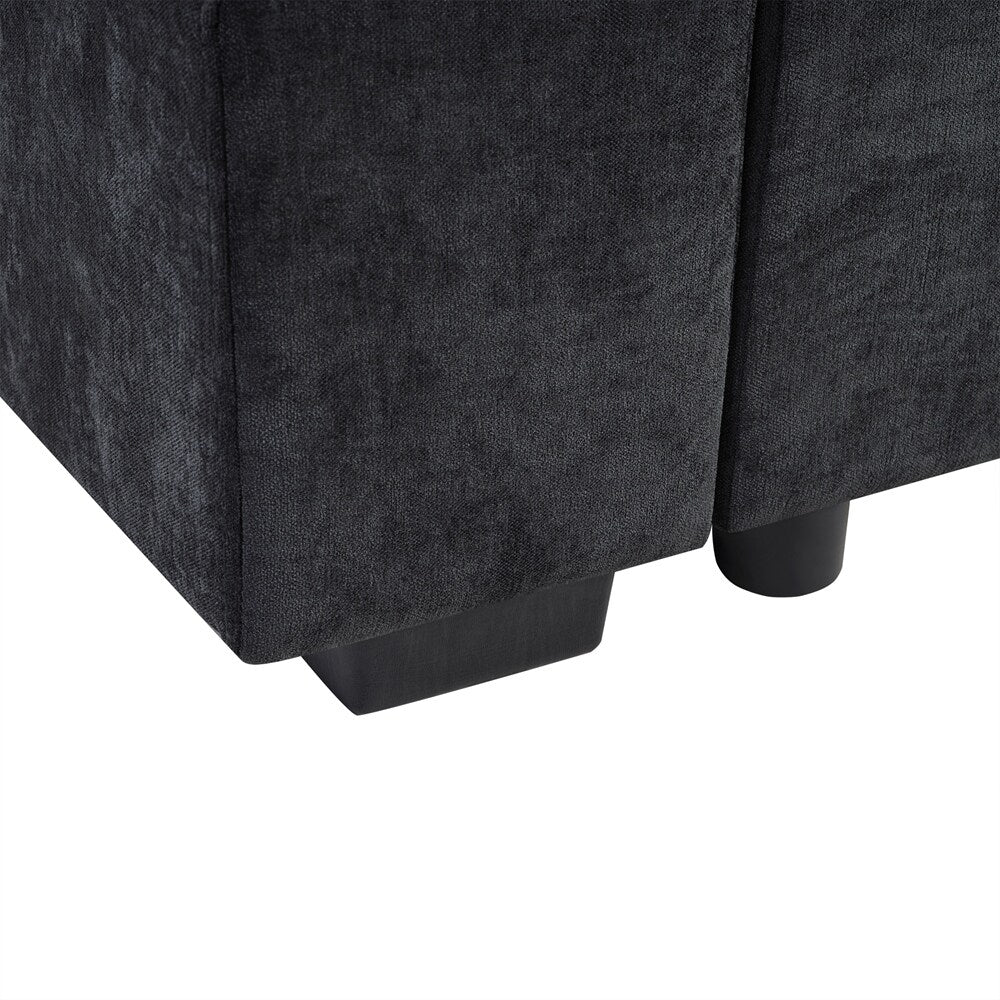 Canapé sectionnel 93,7 pouces Canapé en L Canapé rembourré