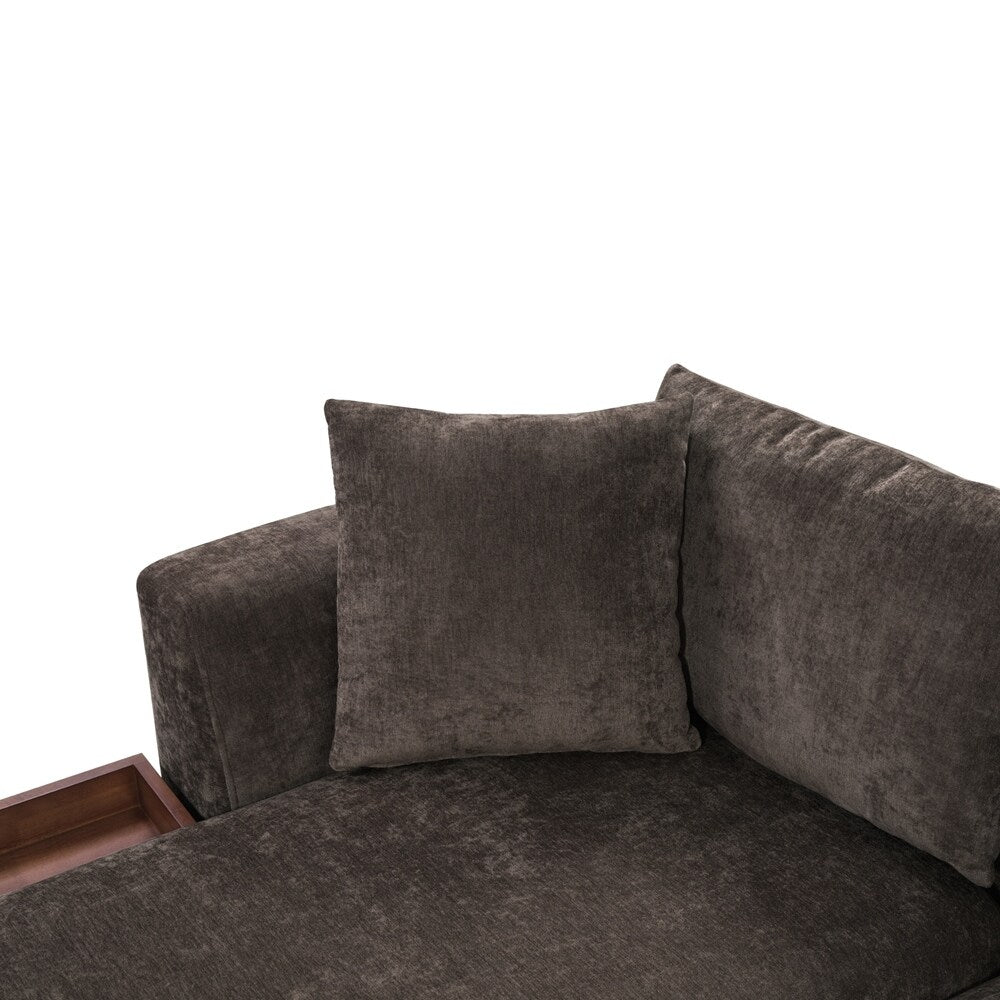 Canapé sectionnel 93,7 pouces Canapé en L Canapé rembourré