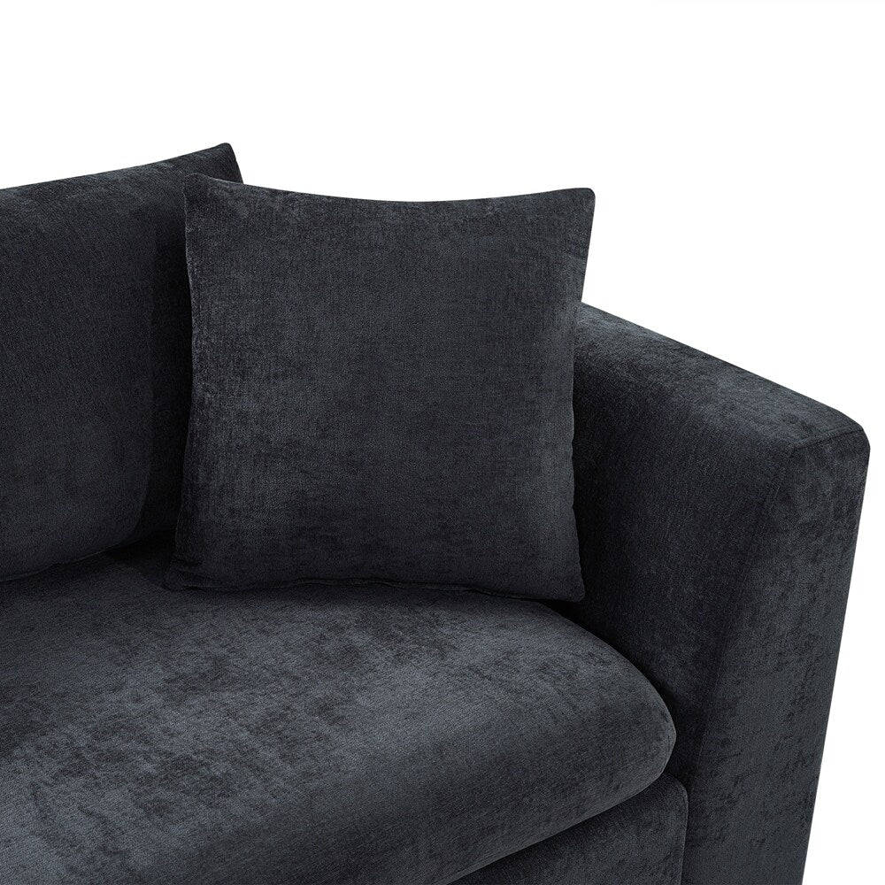 Canapé sectionnel 93,7 pouces Canapé en L Canapé rembourré