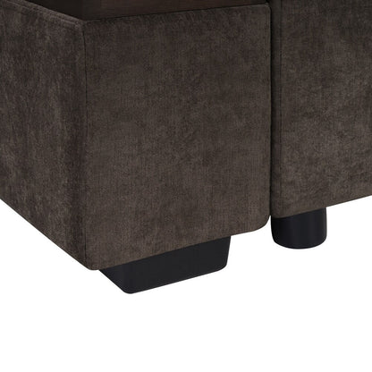 Canapé sectionnel 93,7 pouces Canapé en L Canapé rembourré