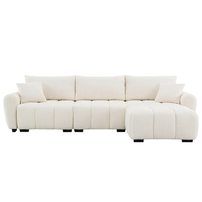 Canapé sectionnel ottoman mobile, mousse haute densité, combinaison libre