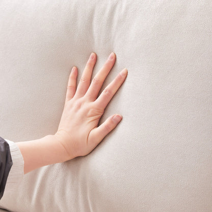 Canapé sectionnel à rayures verticales, 2 coussins, canapé 5 places avec pouf convertible, diverses combinaisons, forme en L