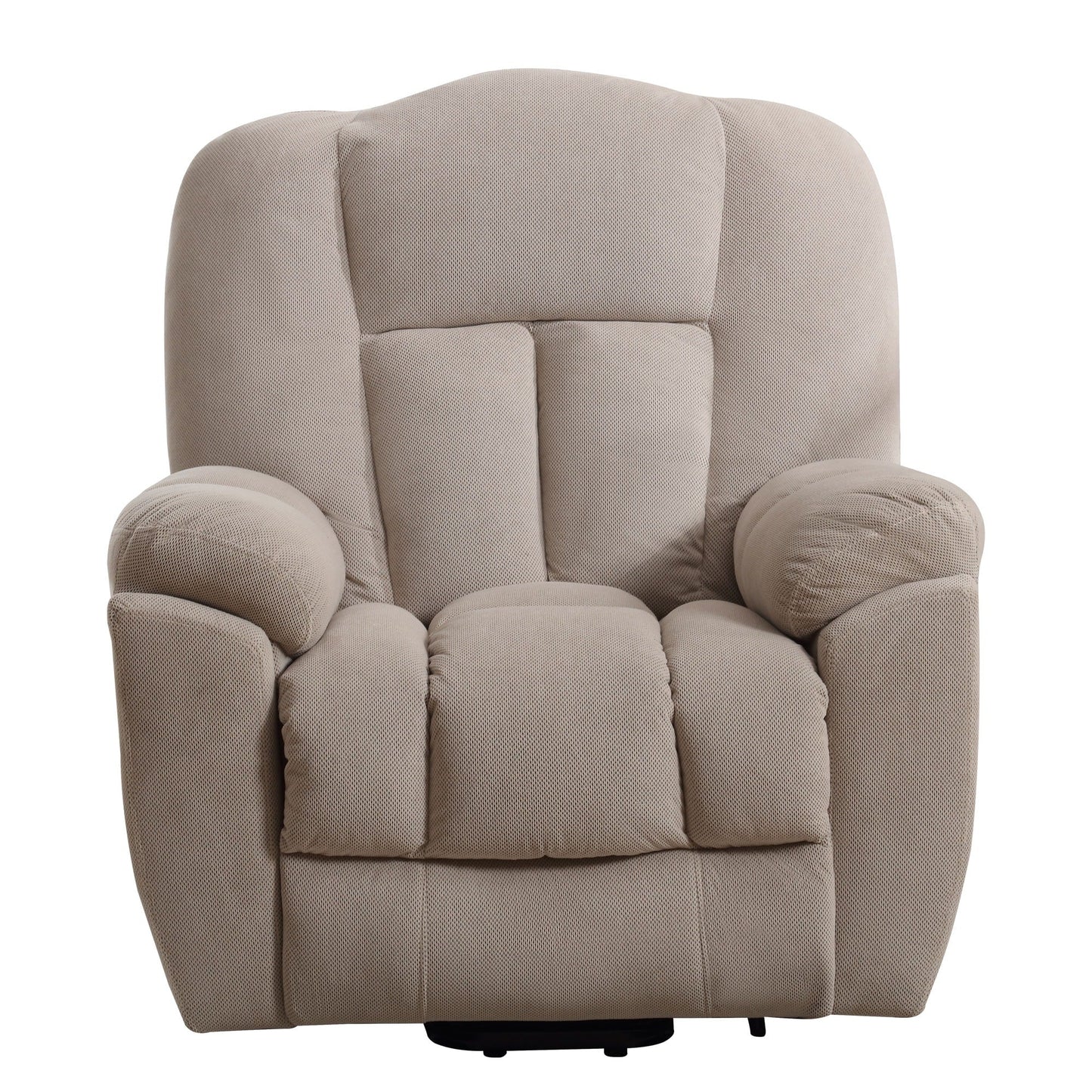 Fauteuil inclinable électrique pour personnes âgées avec chauffage et massage 8 points, chargement USB, poches de rangement latérales et revêtement durable