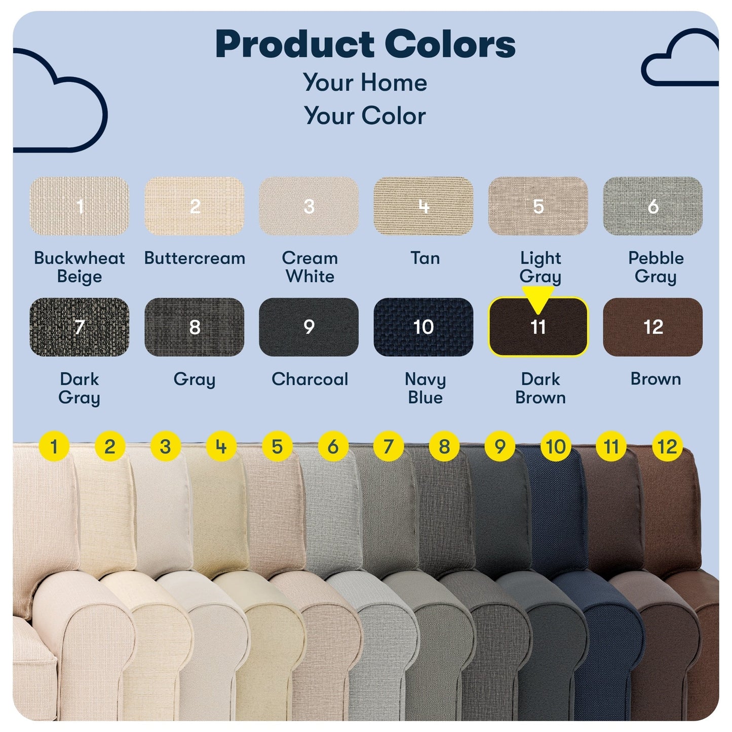 Canapé Serta Copenhagen 73 à accoudoirs roulés, polyester facile d'entretien, dossier moelleux, coussins d'assise à ressorts ensachés