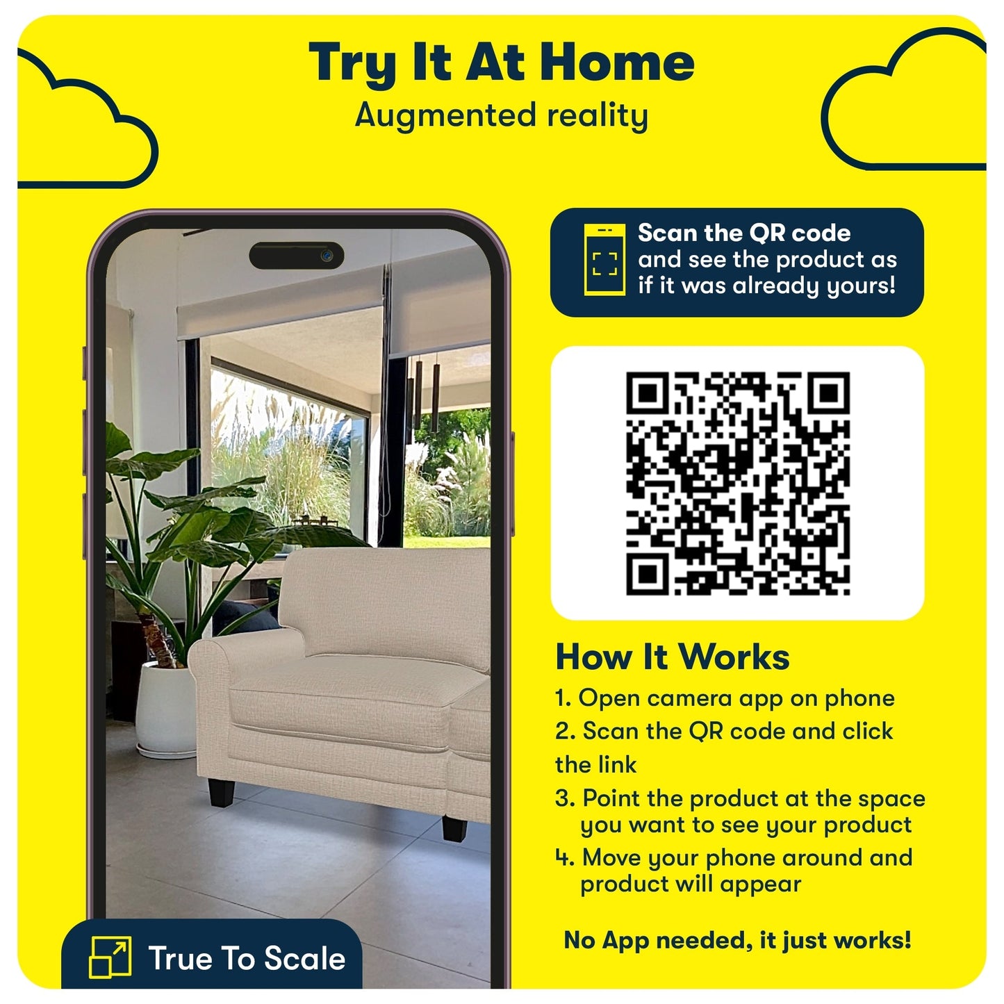 Canapé Serta Copenhagen 73 à accoudoirs roulés, polyester facile d'entretien, dossier moelleux, coussins d'assise à ressorts ensachés