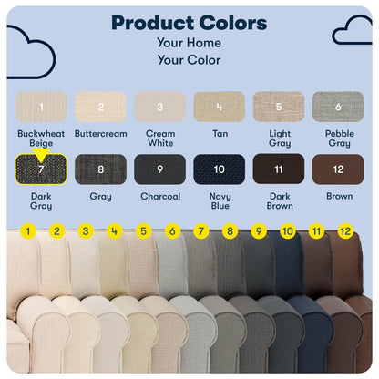 Canapé Serta Copenhagen 73 à accoudoirs roulés, polyester facile d'entretien, dossier moelleux, coussins d'assise à ressorts ensachés