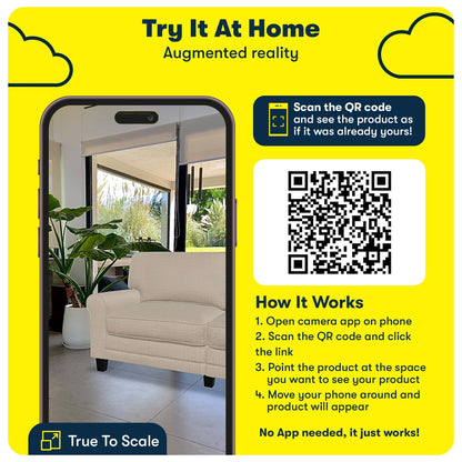 Canapé Serta Copenhagen 73 à accoudoirs roulés, polyester facile d'entretien, dossier moelleux, coussins d'assise à ressorts ensachés